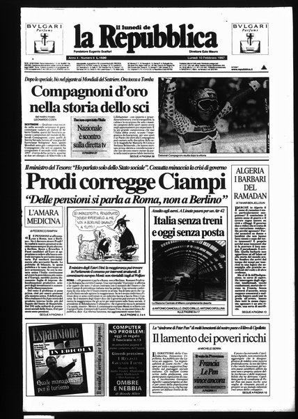 Il lunedì de La repubblica